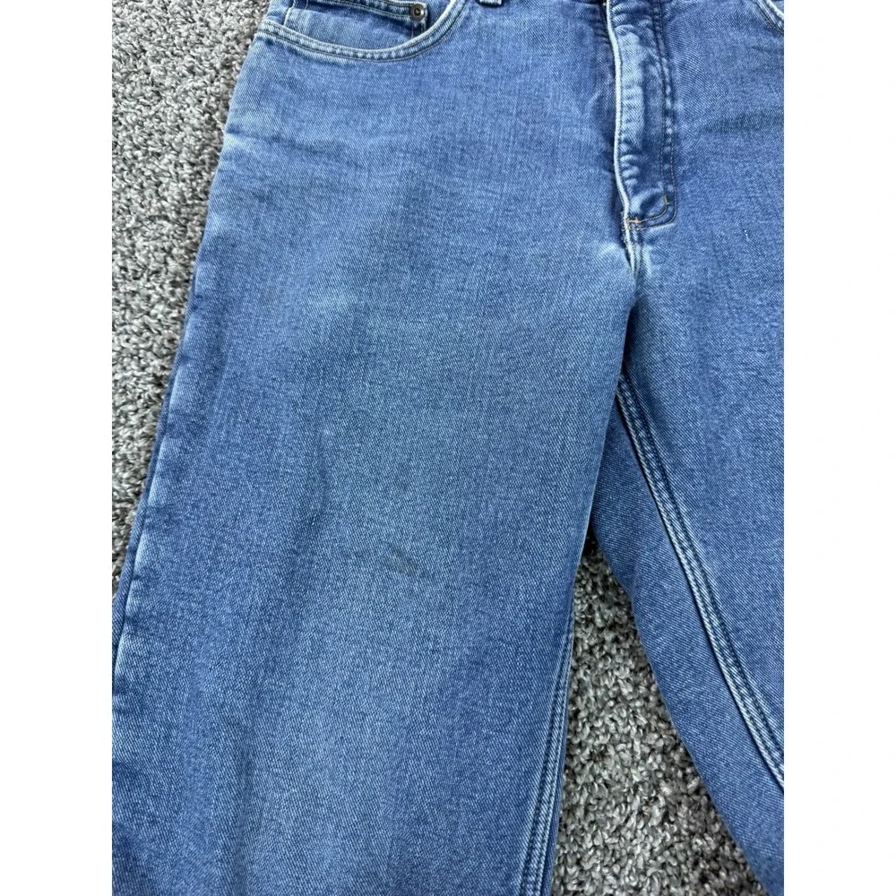 Vintage Lands' End Fleece Lined Jeans Men's Size 32X31 Blue